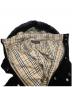 中古・古着 BURBERRY BLACK LABEL (バーバリーブラックレーベル) ラビットファー付きベロアダウンジャケット ブラック サイズ:M：16000円