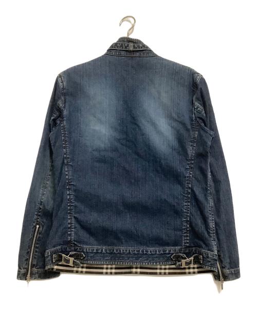 BURBERRY BLACK LABEL（バーバリーブラックレーベル）BURBERRY BLACK LABEL (バーバリーブラックレーベル) デニムジップジャケット ブルー サイズ:Mの古着・服飾アイテム