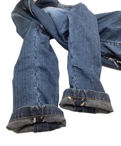 BURBERRY BLACK LABEL（バーバリーブラックレーベル）BURBERRY BLACK LABEL (バーバリーブラックレーベル) デニムジップジャケット ブルー サイズ:Mの古着・服飾アイテム