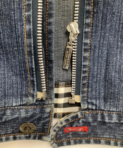 BURBERRY BLACK LABEL（バーバリーブラックレーベル）BURBERRY BLACK LABEL (バーバリーブラックレーベル) デニムジップジャケット ブルー サイズ:Mの古着・服飾アイテム