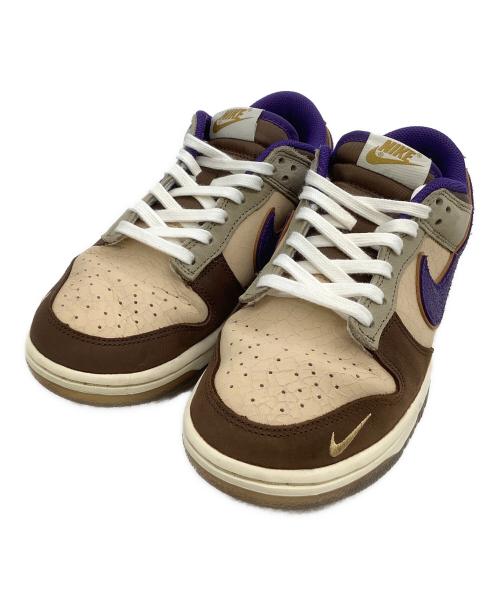 NIKE（ナイキ）NIKE (ナイキ) ローカットスニーカー DUNK LOW PREMIUM 節分 ベージュ×パープル サイズ:24の古着・服飾アイテム
