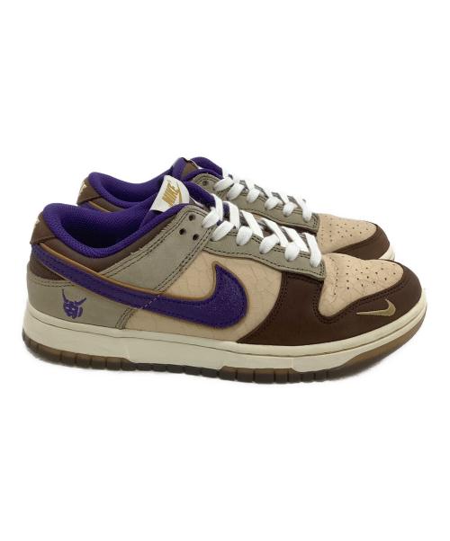 NIKE（ナイキ）NIKE (ナイキ) ローカットスニーカー DUNK LOW PREMIUM 節分 ベージュ×パープル サイズ:24の古着・服飾アイテム