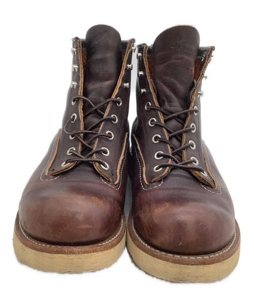 RED WING（レッドウィング）RED WING (レッドウィング) 編上げブーツ　	ラインマン ブラウン サイズ:US 8 1/2の古着・服飾アイテム