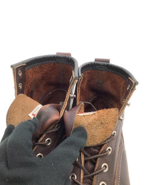 RED WING（レッドウィング）RED WING (レッドウィング) 編上げブーツ　	ラインマン ブラウン サイズ:US 8 1/2の古着・服飾アイテム