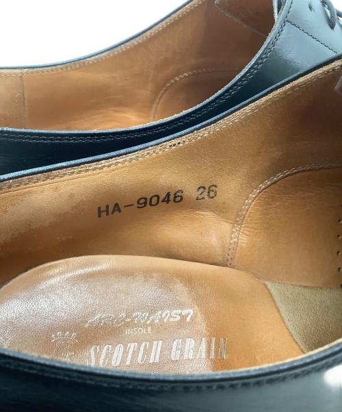 SCOTCH GRAIN（スコッチグレイン）SCOTCH GRAIN (スコッチグレイン) ストレートチップシューズ ブラック サイズ:26の古着・服飾アイテム