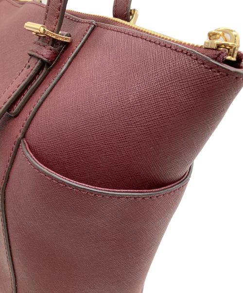 MICHAEL KORS（マイケル・コース）MICHAEL KORS (マイケル・コース) トートバッグ ボルドーの古着・服飾アイテム