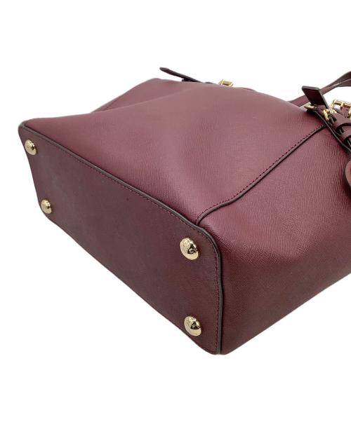 MICHAEL KORS（マイケル・コース）MICHAEL KORS (マイケル・コース) トートバッグ ボルドーの古着・服飾アイテム