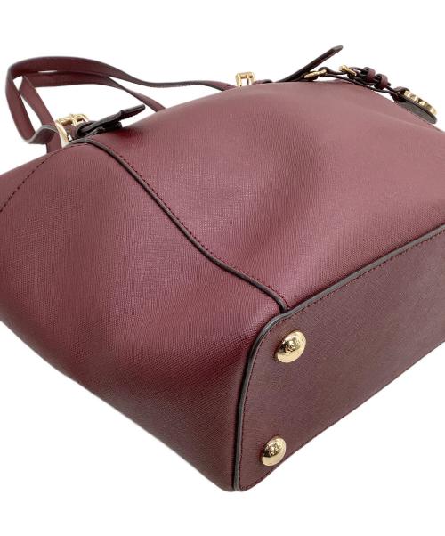 MICHAEL KORS（マイケル・コース）MICHAEL KORS (マイケル・コース) トートバッグ ボルドーの古着・服飾アイテム