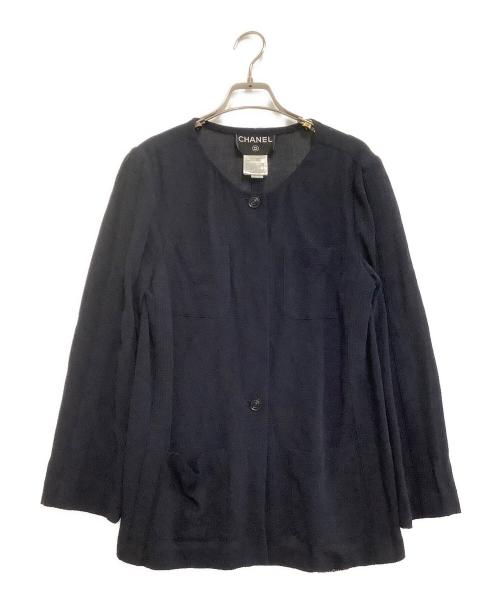 CHANEL（シャネル）CHANEL (シャネル) 薄手ジャケット ブラック サイズ:38の古着・服飾アイテム