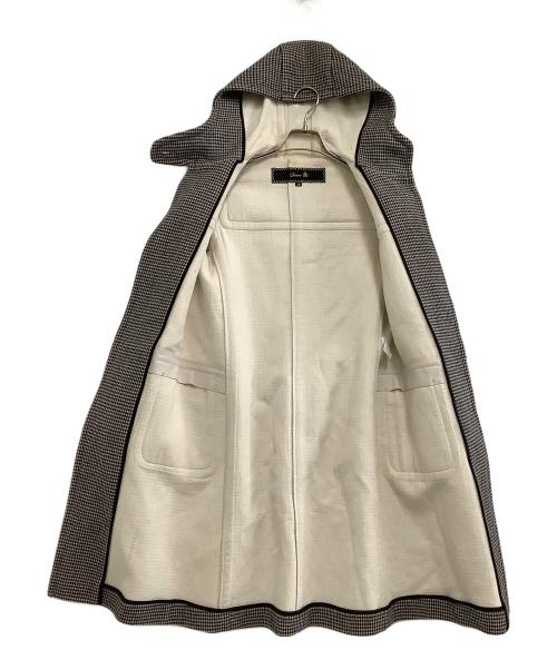 DRAWER（ドゥロワー）DRAWER (ドゥロワー) ダッフルコート　千鳥格子 ブラック サイズ:36の古着・服飾アイテム