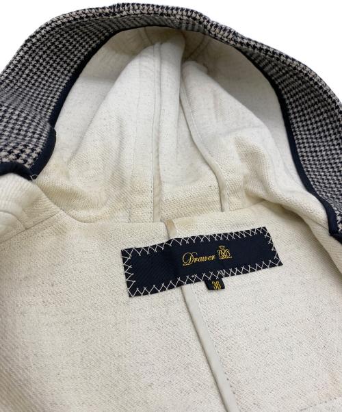 DRAWER（ドゥロワー）DRAWER (ドゥロワー) ダッフルコート　千鳥格子 ブラック サイズ:36の古着・服飾アイテム