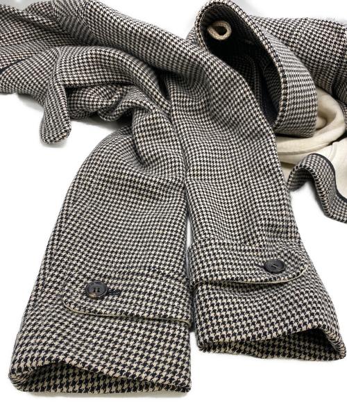 DRAWER（ドゥロワー）DRAWER (ドゥロワー) ダッフルコート　千鳥格子 ブラック サイズ:36の古着・服飾アイテム