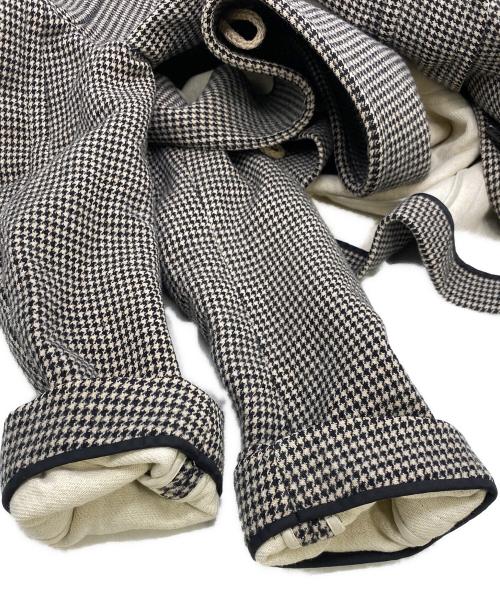 DRAWER（ドゥロワー）DRAWER (ドゥロワー) ダッフルコート　千鳥格子 ブラック サイズ:36の古着・服飾アイテム