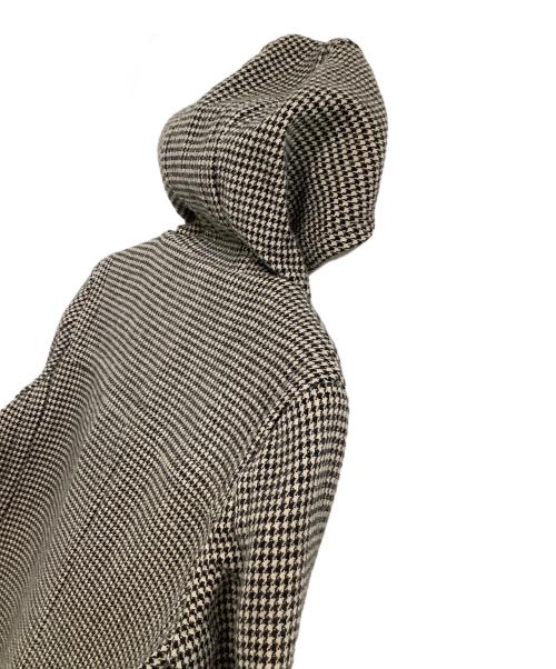 DRAWER（ドゥロワー）DRAWER (ドゥロワー) ダッフルコート　千鳥格子 ブラック サイズ:36の古着・服飾アイテム