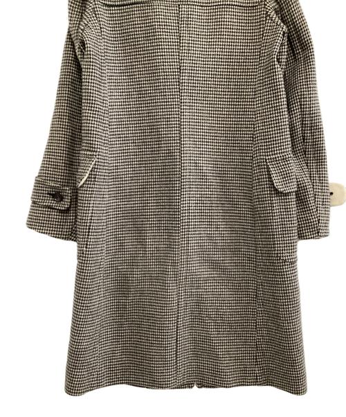 DRAWER（ドゥロワー）DRAWER (ドゥロワー) ダッフルコート　千鳥格子 ブラック サイズ:36の古着・服飾アイテム