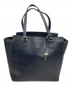 BOLDRINI SELLERIAボルドリーニ セレリア）の古着「レザートートバッグ」｜ネイビー