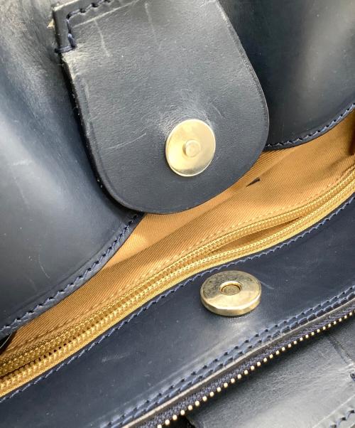 BOLDRINI SELLERIA（ボルドリーニ セレリア）BOLDRINI SELLERIA (ボルドリーニ セレリア) レザートートバッグ ネイビーの古着・服飾アイテム