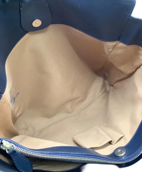 BOLDRINI SELLERIA（ボルドリーニ セレリア）BOLDRINI SELLERIA (ボルドリーニ セレリア) レザートートバッグ ネイビーの古着・服飾アイテム