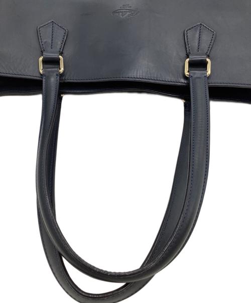 BOLDRINI SELLERIA（ボルドリーニ セレリア）BOLDRINI SELLERIA (ボルドリーニ セレリア) レザートートバッグ ネイビーの古着・服飾アイテム