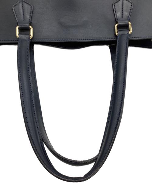 BOLDRINI SELLERIA（ボルドリーニ セレリア）BOLDRINI SELLERIA (ボルドリーニ セレリア) レザートートバッグ ネイビーの古着・服飾アイテム