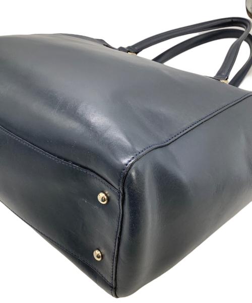 BOLDRINI SELLERIA（ボルドリーニ セレリア）BOLDRINI SELLERIA (ボルドリーニ セレリア) レザートートバッグ ネイビーの古着・服飾アイテム