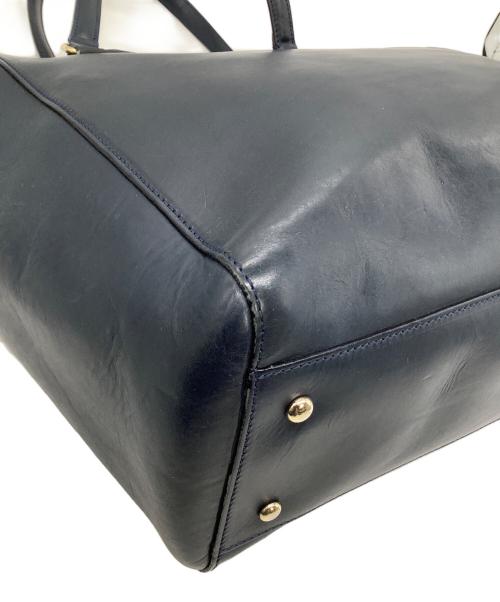BOLDRINI SELLERIA（ボルドリーニ セレリア）BOLDRINI SELLERIA (ボルドリーニ セレリア) レザートートバッグ ネイビーの古着・服飾アイテム