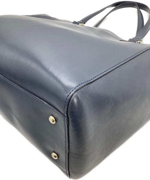 BOLDRINI SELLERIA（ボルドリーニ セレリア）BOLDRINI SELLERIA (ボルドリーニ セレリア) レザートートバッグ ネイビーの古着・服飾アイテム