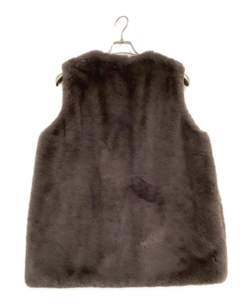 YORI（ヨリ）YORI (ヨリ) ボアベスト グレー サイズ:freeの古着・服飾アイテム