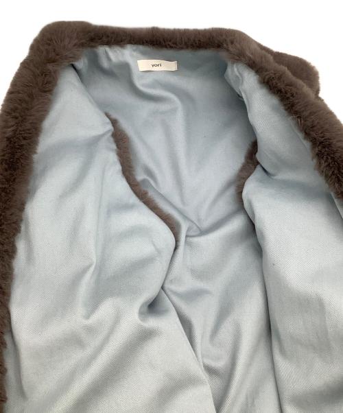 YORI（ヨリ）YORI (ヨリ) ボアベスト グレー サイズ:freeの古着・服飾アイテム