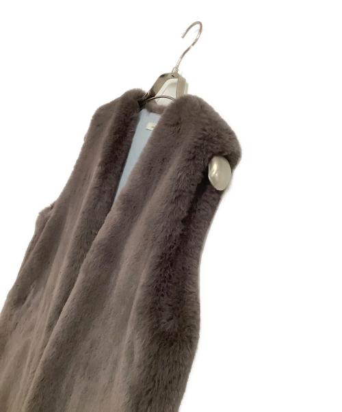 YORI（ヨリ）YORI (ヨリ) ボアベスト グレー サイズ:freeの古着・服飾アイテム