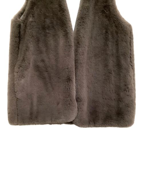 YORI（ヨリ）YORI (ヨリ) ボアベスト グレー サイズ:freeの古着・服飾アイテム