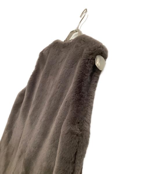 YORI（ヨリ）YORI (ヨリ) ボアベスト グレー サイズ:freeの古着・服飾アイテム