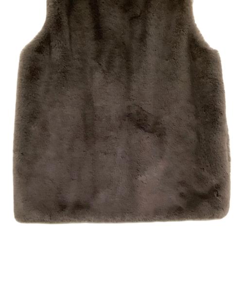 YORI（ヨリ）YORI (ヨリ) ボアベスト グレー サイズ:freeの古着・服飾アイテム