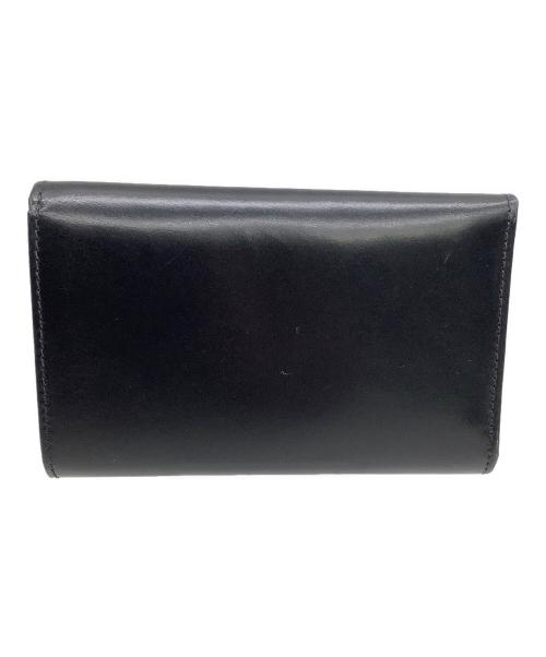 Whitehouse Cox（ホワイトハウスコックス）Whitehouse Cox (ホワイトハウスコックス) レザーウォレット ブラック×グリーンの古着・服飾アイテム