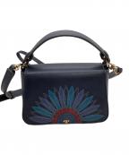 TORY BURCHトリーバーチ）の古着「ショルダーミニバッグ LILIYM MICRO SATCHEL」｜ネイビー
