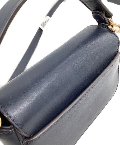 TORY BURCH（トリーバーチ）TORY BURCH (トリーバーチ) ショルダーミニバッグ LILIYM MICRO SATCHEL ネイビーの古着・服飾アイテム