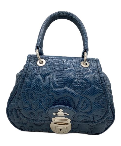 Vivienne Westwood（ヴィヴィアンウエストウッド）Vivienne Westwood (ヴィヴィアンウエストウッド) ハンドバッグ ブルーの古着・服飾アイテム