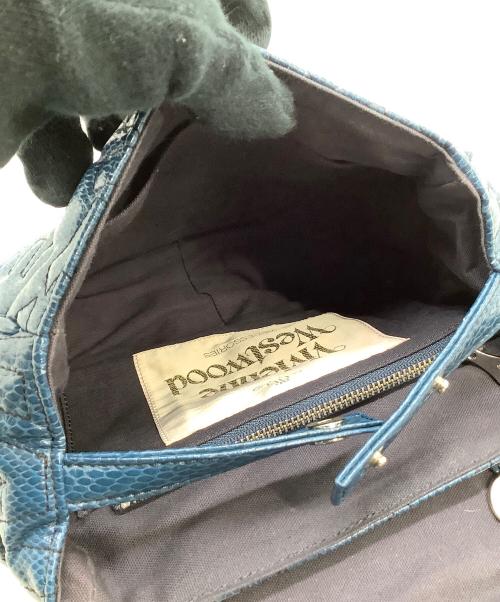 Vivienne Westwood（ヴィヴィアンウエストウッド）Vivienne Westwood (ヴィヴィアンウエストウッド) ハンドバッグ ブルーの古着・服飾アイテム