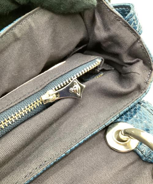 Vivienne Westwood（ヴィヴィアンウエストウッド）Vivienne Westwood (ヴィヴィアンウエストウッド) ハンドバッグ ブルーの古着・服飾アイテム