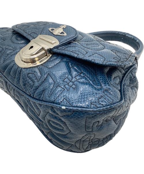 Vivienne Westwood（ヴィヴィアンウエストウッド）Vivienne Westwood (ヴィヴィアンウエストウッド) ハンドバッグ ブルーの古着・服飾アイテム