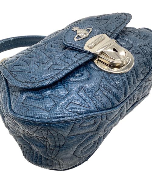 Vivienne Westwood（ヴィヴィアンウエストウッド）Vivienne Westwood (ヴィヴィアンウエストウッド) ハンドバッグ ブルーの古着・服飾アイテム