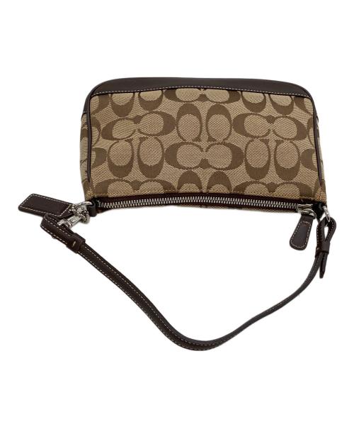 COACH（コーチ）COACH (コーチ) ワンショルダーバッグ シグネチャー ブラウン×ベージュの古着・服飾アイテム