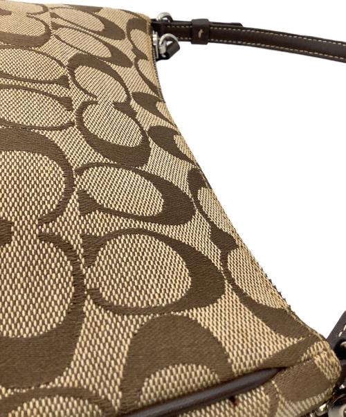 COACH（コーチ）COACH (コーチ) ワンショルダーバッグ シグネチャー ブラウン×ベージュの古着・服飾アイテム