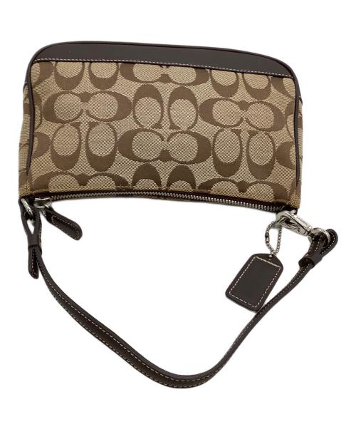 COACH（コーチ）COACH (コーチ) ワンショルダーバッグ シグネチャー ブラウン×ベージュの古着・服飾アイテム