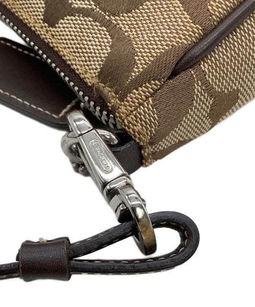 COACH（コーチ）COACH (コーチ) ワンショルダーバッグ シグネチャー ブラウン×ベージュの古着・服飾アイテム