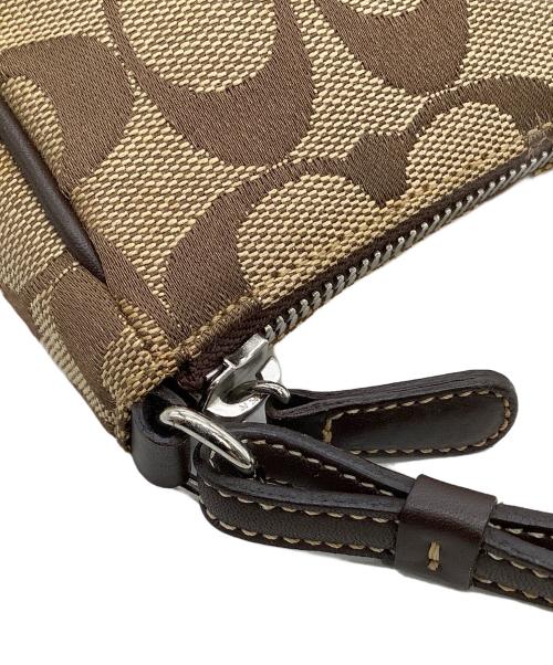 COACH（コーチ）COACH (コーチ) ワンショルダーバッグ シグネチャー ブラウン×ベージュの古着・服飾アイテム