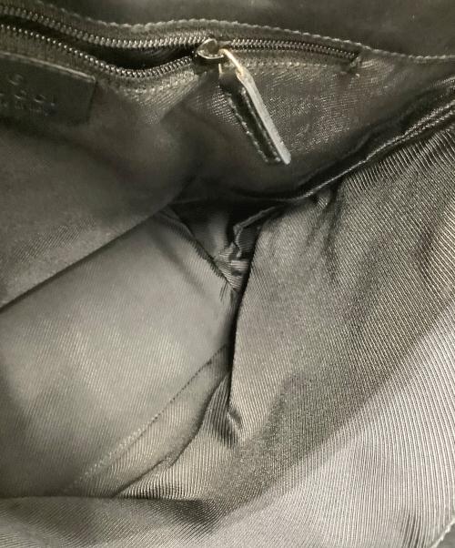 GUCCI（グッチ）GUCCI (グッチ) トートバッグ　GGキャンバス ブラック×ベージュの古着・服飾アイテム