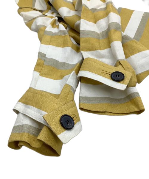 Chloe（クロエ）Chloe (クロエ) ダブルジャケット イエロー×ベージュ サイズ:34の古着・服飾アイテム