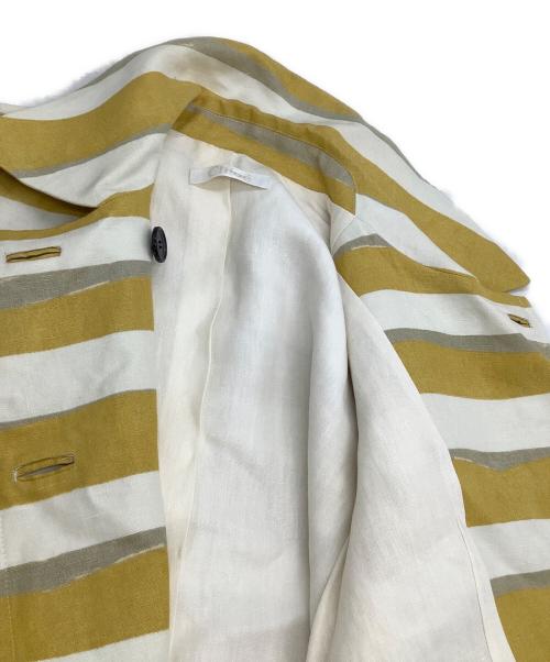 Chloe（クロエ）Chloe (クロエ) ダブルジャケット イエロー×ベージュ サイズ:34の古着・服飾アイテム