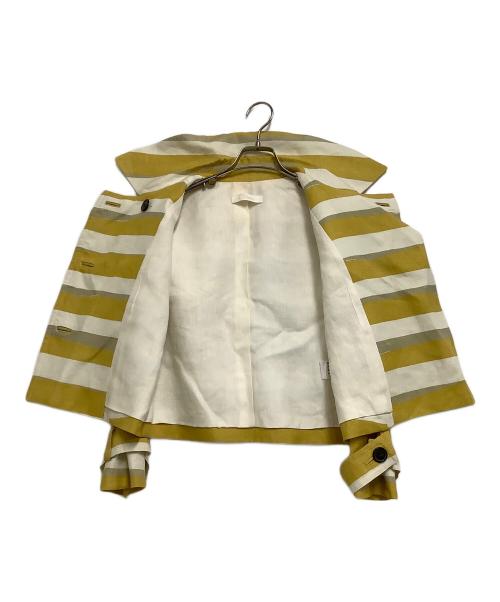 Chloe（クロエ）Chloe (クロエ) ダブルジャケット イエロー×ベージュ サイズ:34の古着・服飾アイテム